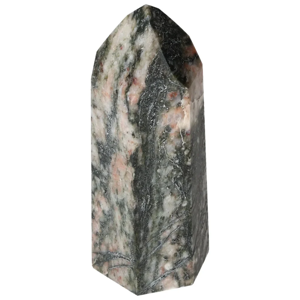 Polished Amphibole with Quartz and Feldspar Obelisk 579001 - Image 16