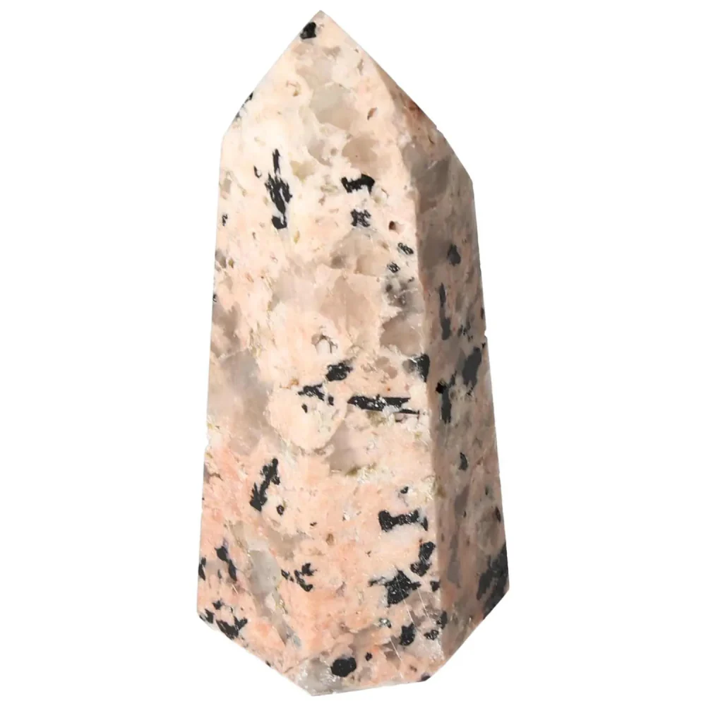 Polished Feldspar Quartz Tourmaline Obelisk 578950 - Image 13