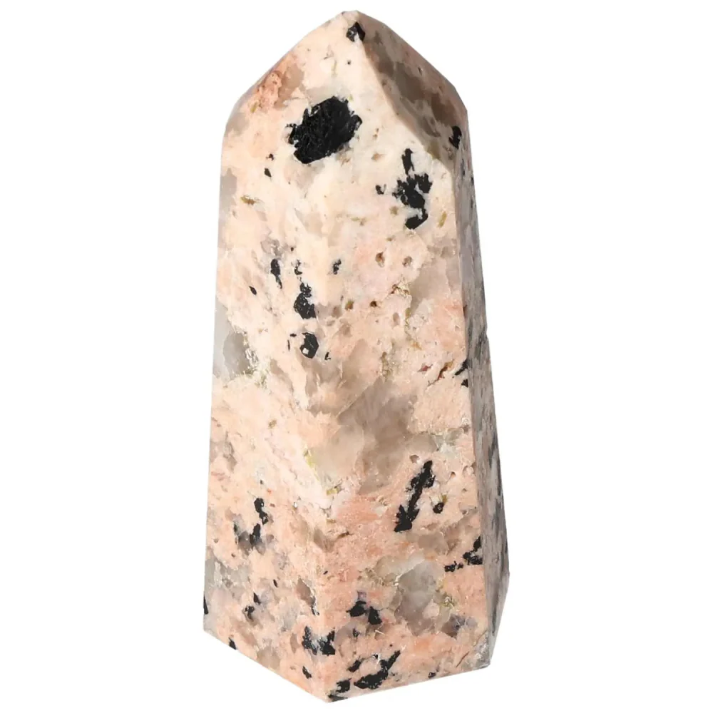 Polished Feldspar Quartz Tourmaline Obelisk 578950 - Image 14