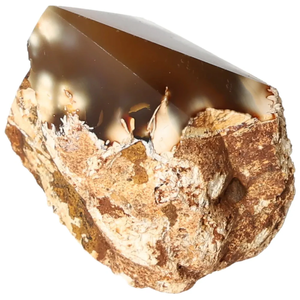 Polished Agate Point Light brown with cream and beige accents 573283 - Image 15