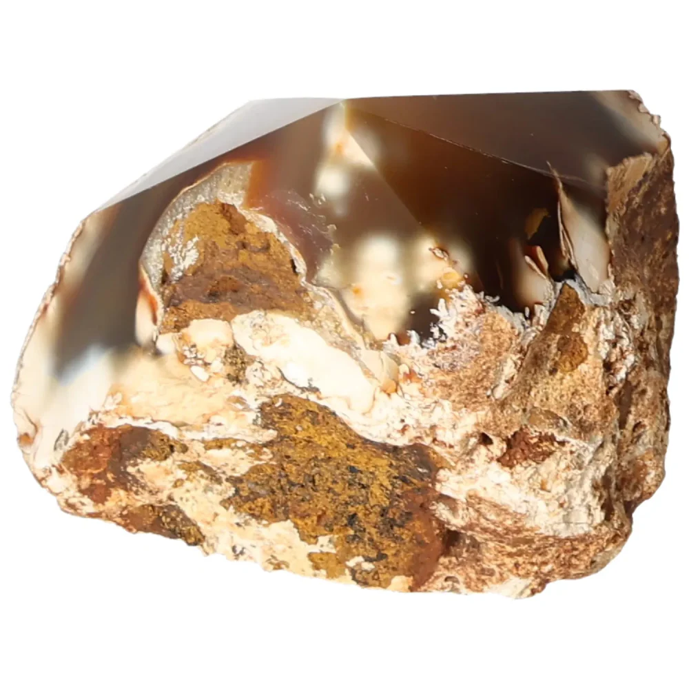 Polished Agate Point Light brown with cream and beige accents 573283 - Image 16