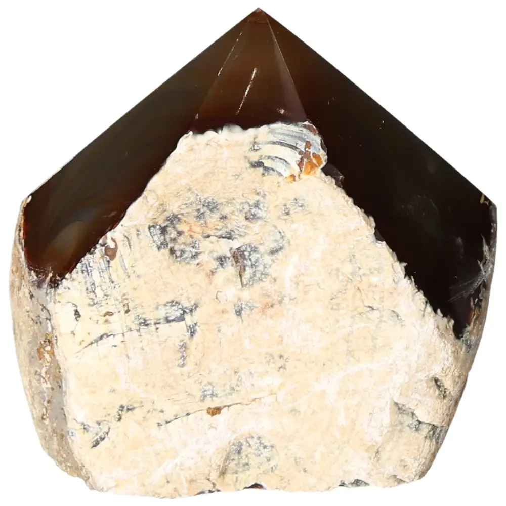 Polished Agate Point Cream with brown and beige tones 573399 - Image 2