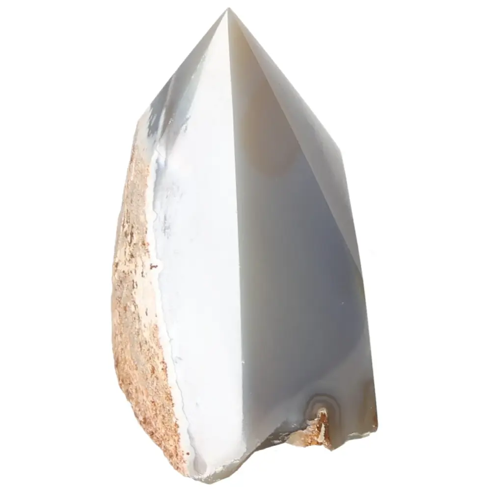 Polished Agate Point Light pinkish beige with cream and gray tones 573535 - Image 4