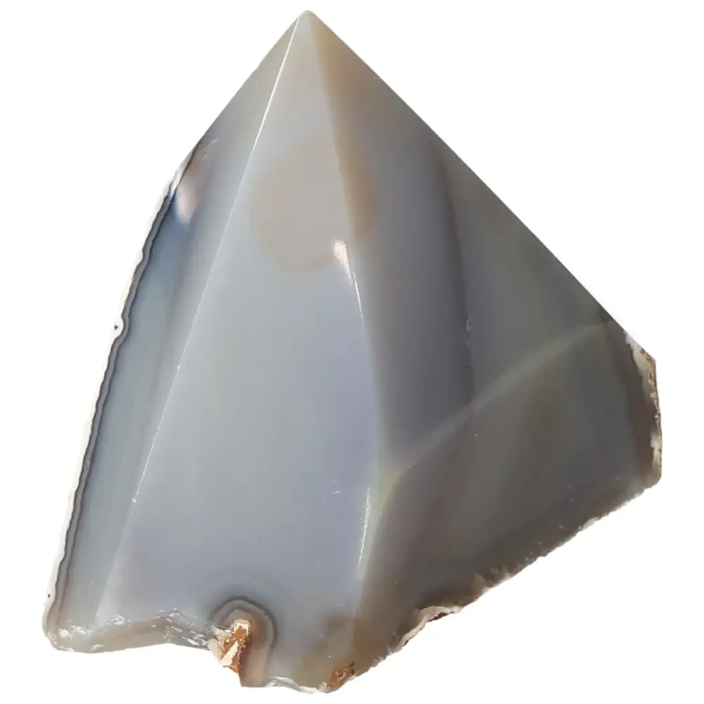Polished Agate Point Light pinkish beige with cream and gray tones 573535 - Image 5