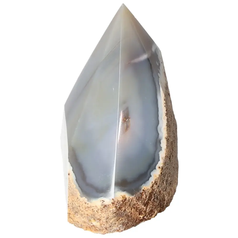 Polished Agate Point Light pinkish beige with cream and gray tones 573535 - Image 7