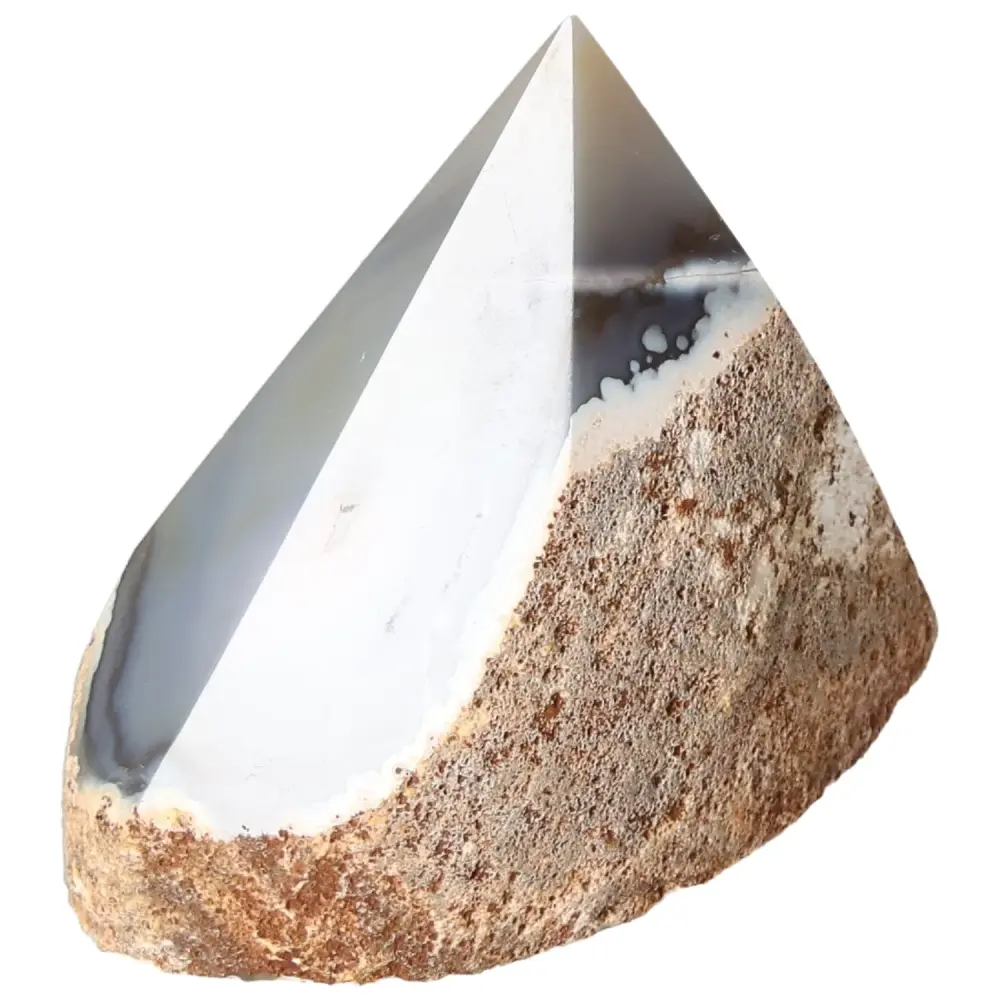 Polished Agate Point Light pinkish beige with cream and gray tones 573535 - Image 8