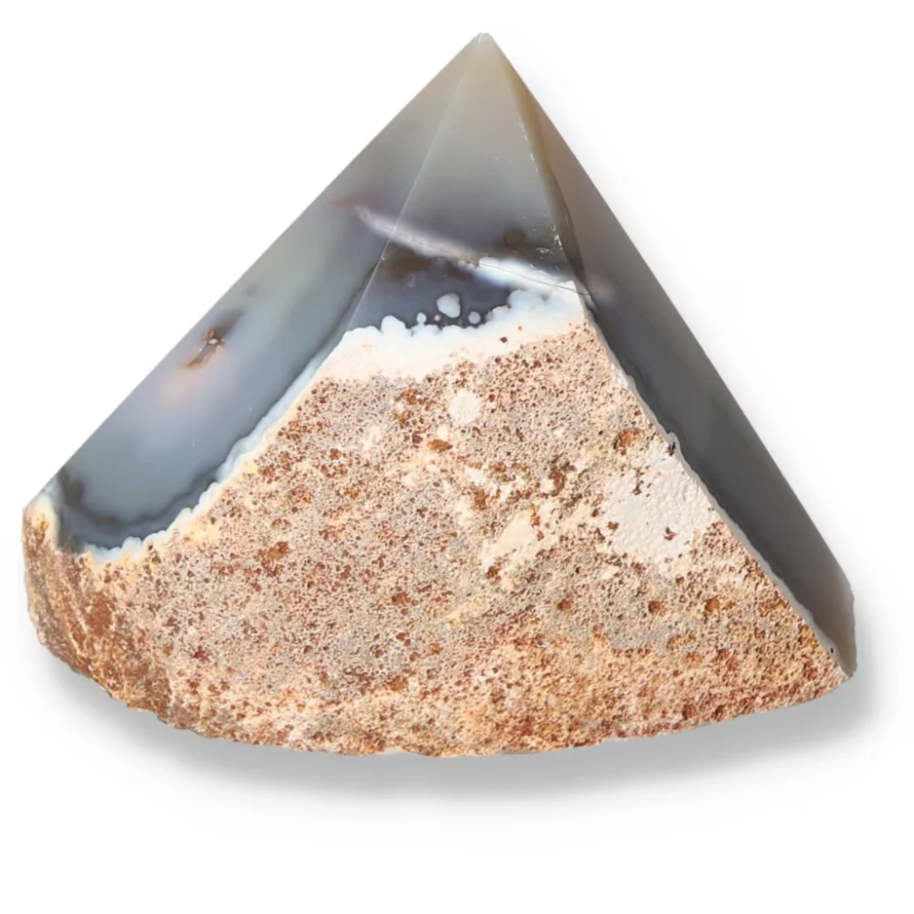 Polished Agate Point Light pinkish beige with cream and gray tones 573535 - Image 9