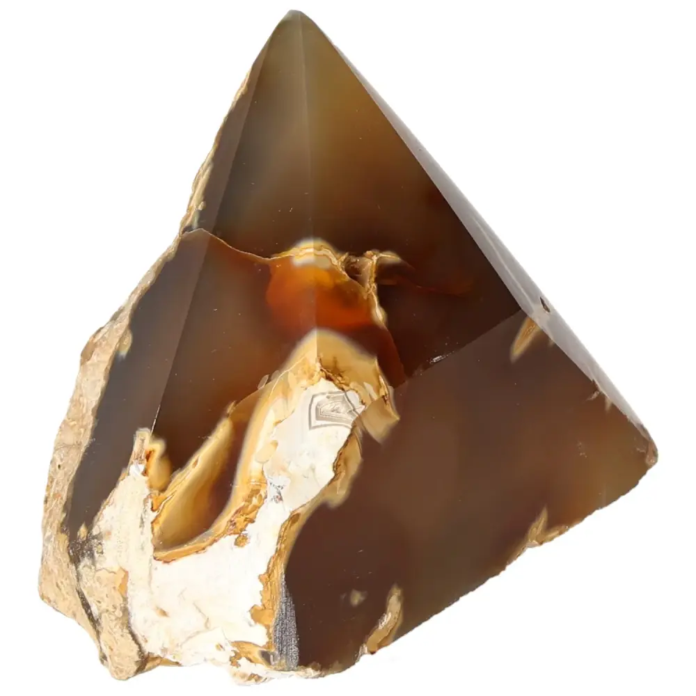 Polished Agate Point Brown with cream and light yellow tones 573290 - Image 8