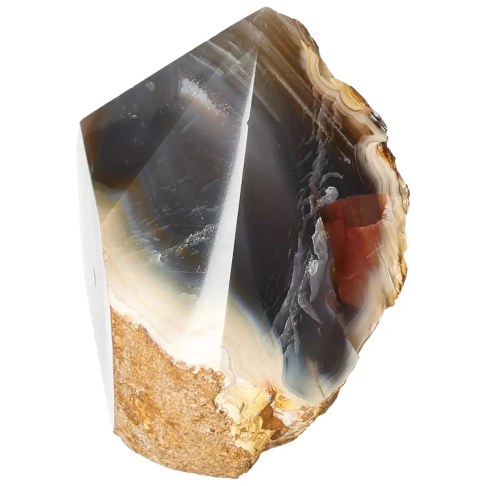 Polished Agate Point Light brown with cream and beige accents 573573 - Image 11