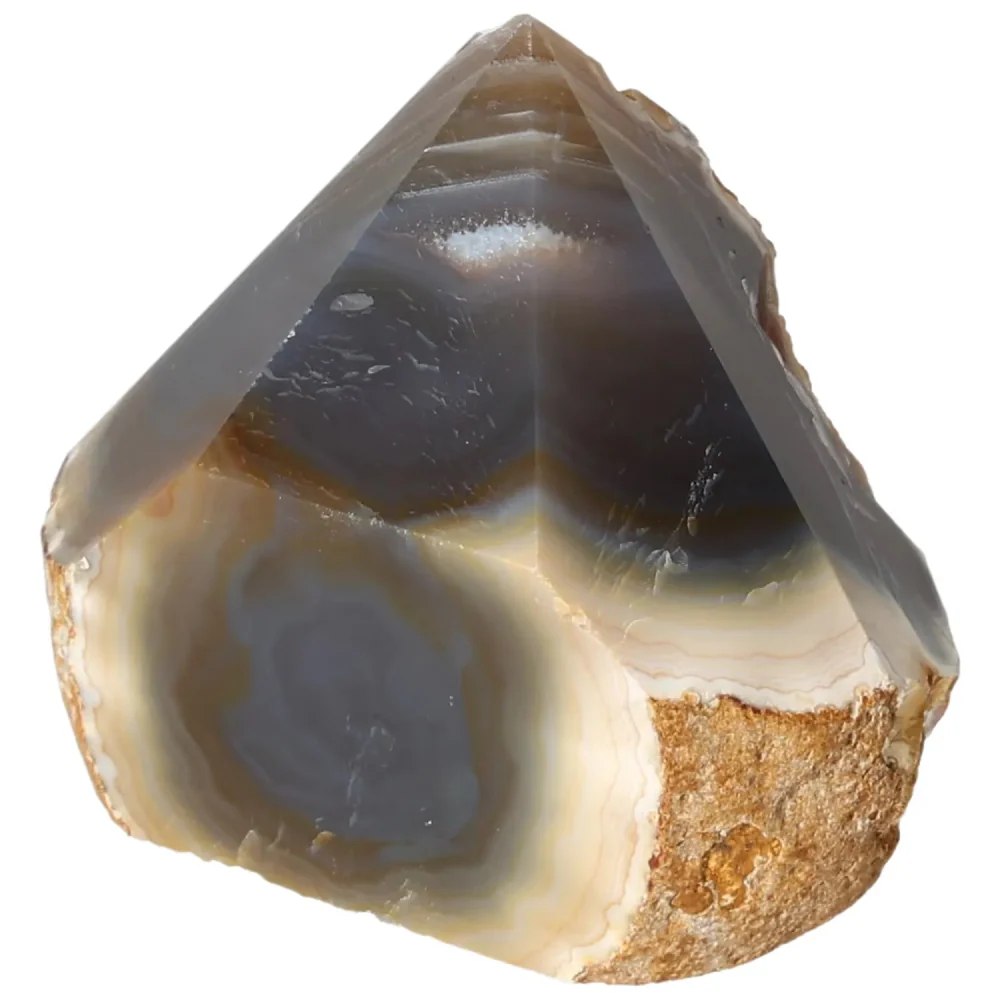 Polished Agate Point Light brown with cream and beige accents 573573 - Image 12