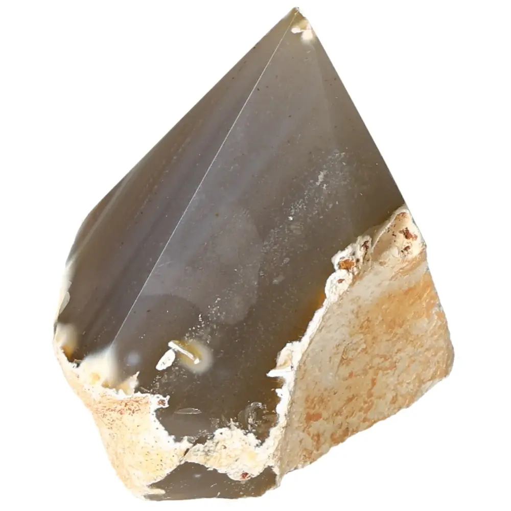 Polished Agate Point Gray with beige and cream tones 573597 - Image 8
