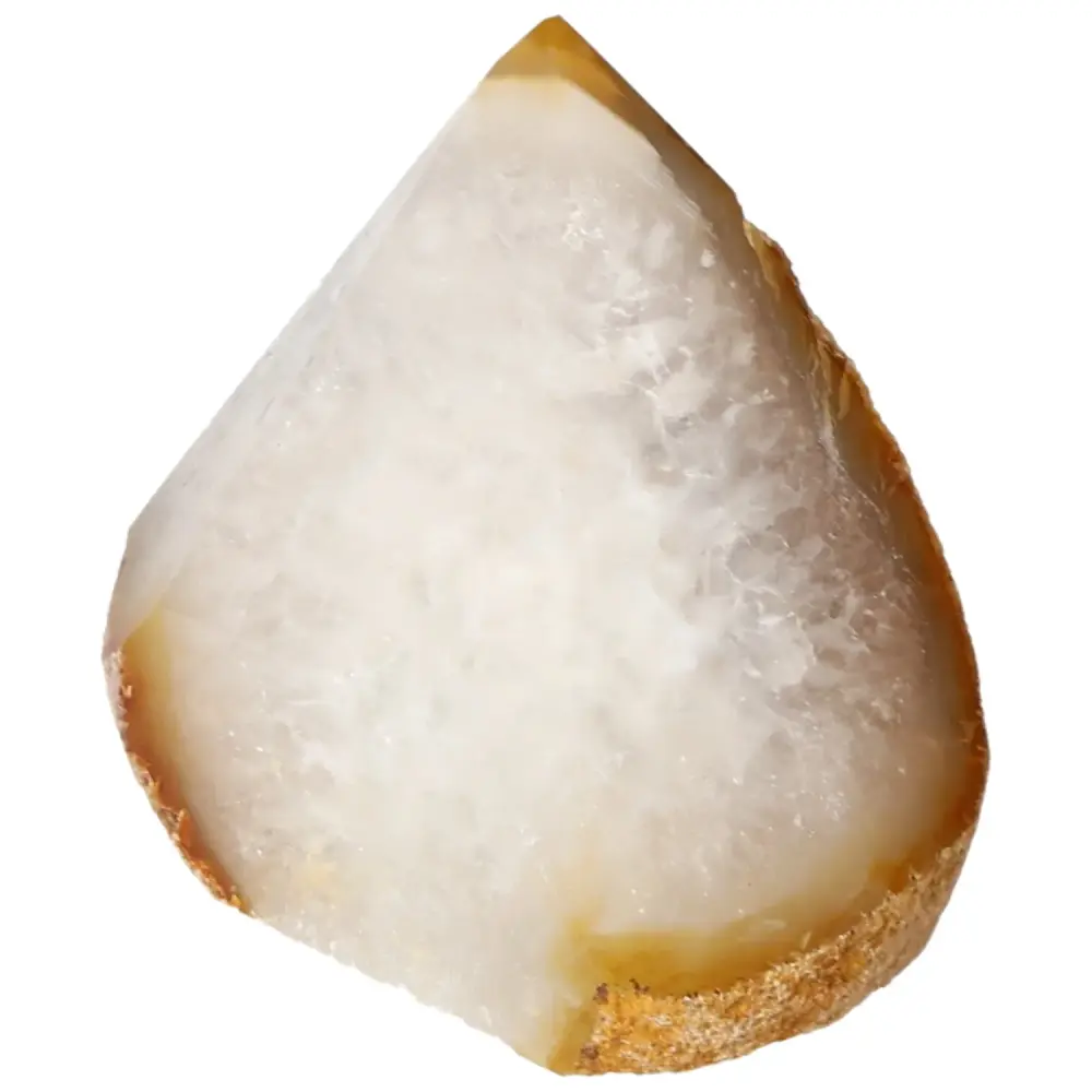 Polished Agate Point Creamy white with soft beige and light brown tones 573603 - Image 3
