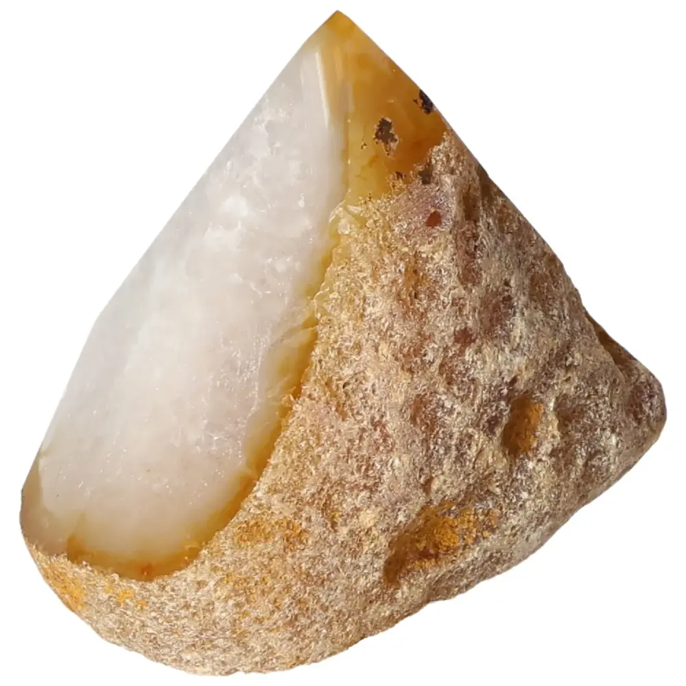 Polished Agate Point Creamy white with soft beige and light brown tones 573603 - Image 5