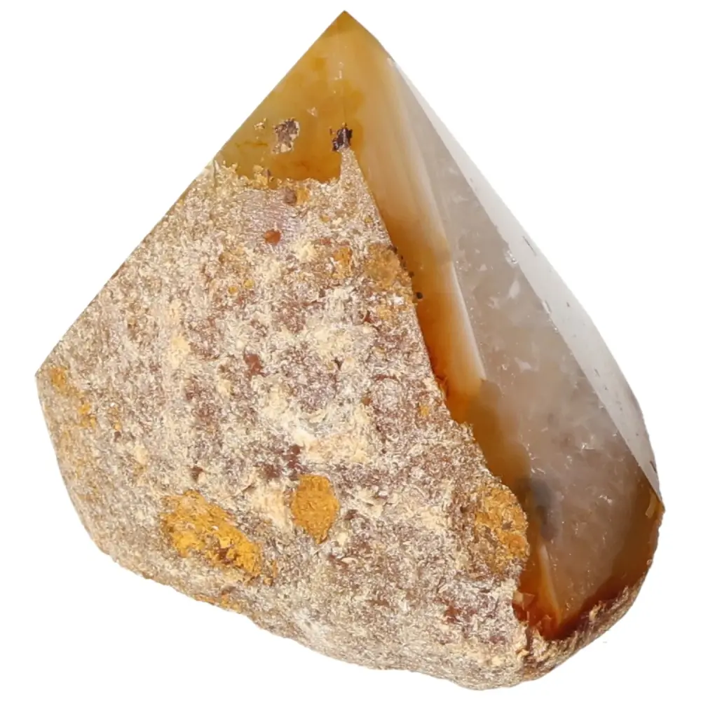 Polished Agate Point Creamy white with soft beige and light brown tones 573603 - Image 6