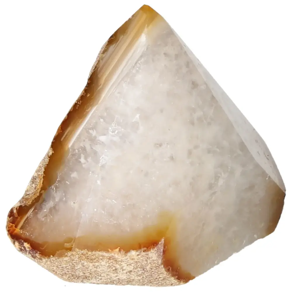 Polished Agate Point Creamy white with soft beige and light brown tones 573603 - Image 8