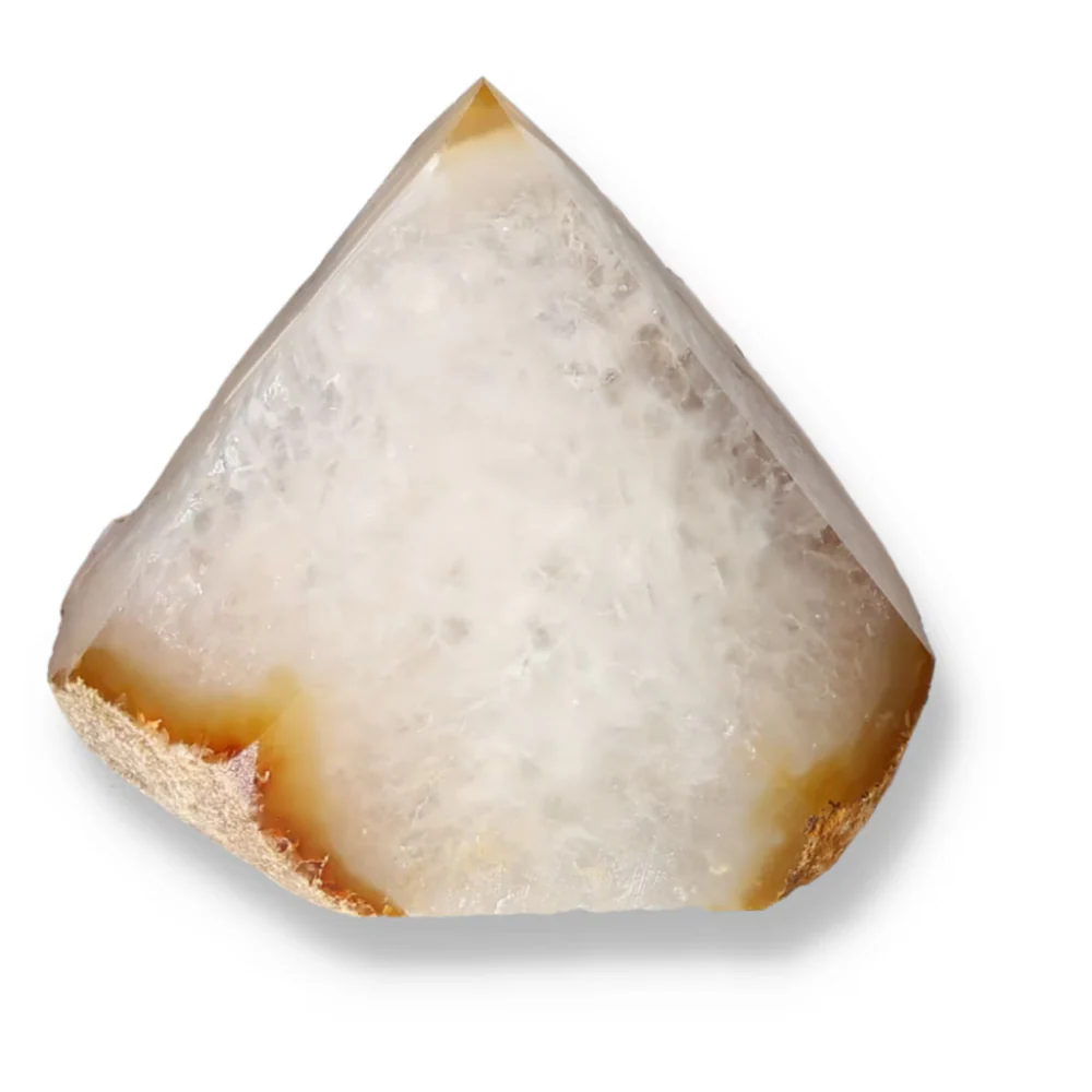 Polished Agate Point Creamy white with soft beige and light brown tones 573603 - Image 9