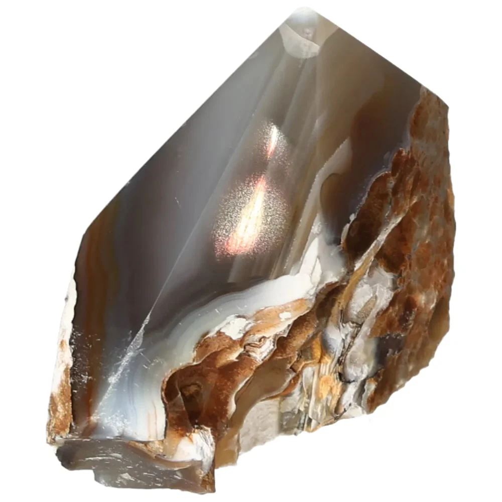 Polished Agate Point Light gray with cream and beige accents 573634 - Image 10