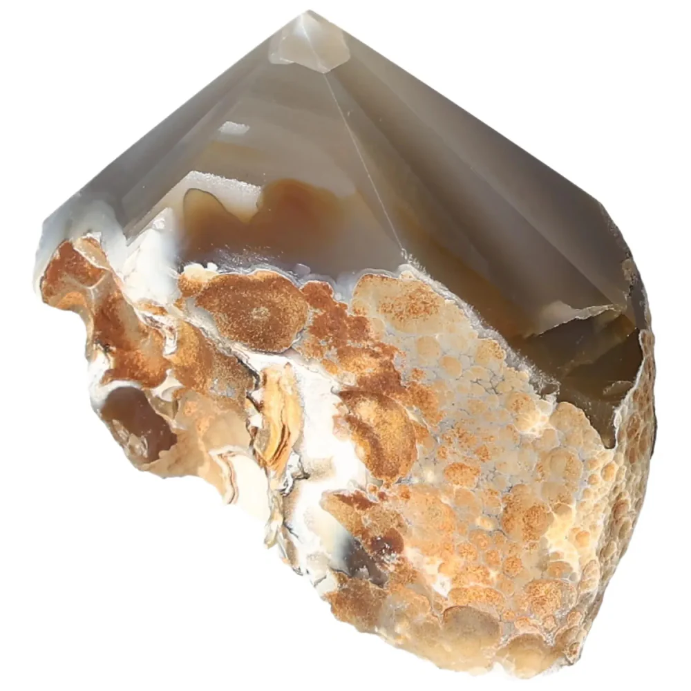 Polished Agate Point Light gray with cream and beige accents 573634 - Image 15