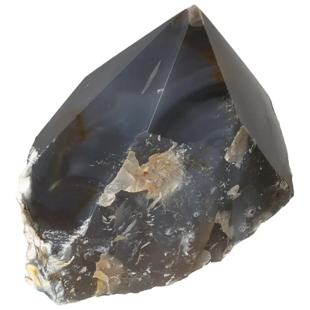 Polished Agate Point Black with white and beige accents 573306 - Image 13