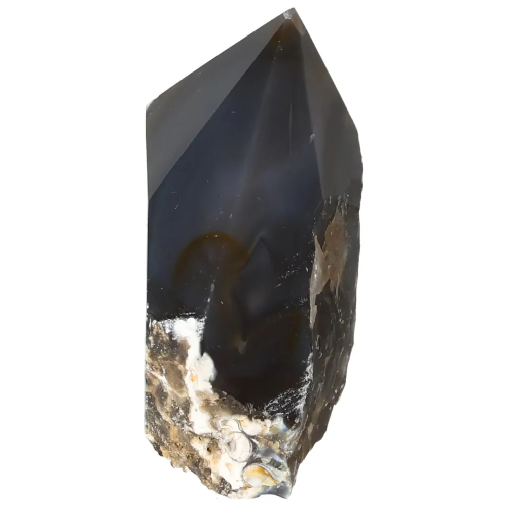Polished Agate Point Black with white and beige accents 573306 - Image 14