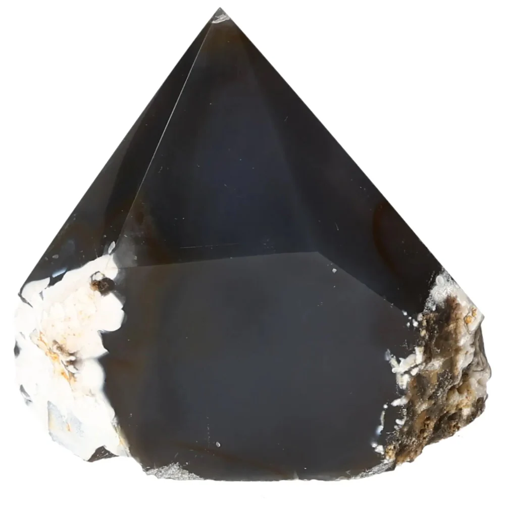 Polished Agate Point Black with white and beige accents 573306 - Image 16