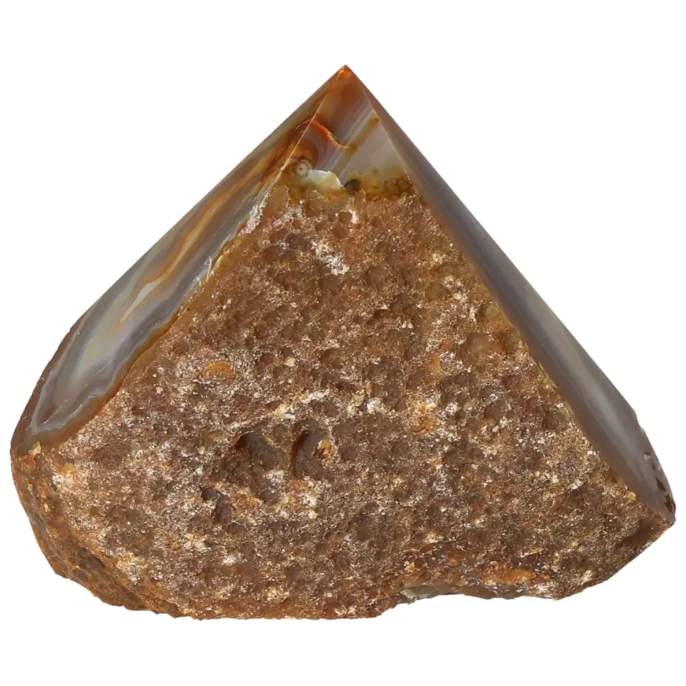 Polished Agate Point Brown with reddish and beige tones 573658 - Image 2