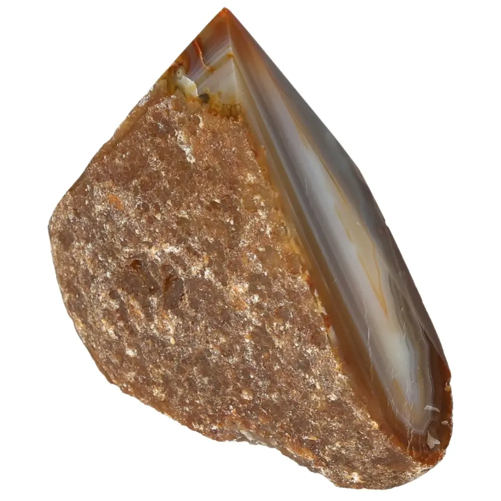 Polished Agate Point Brown with reddish and beige tones 573658 - Image 3