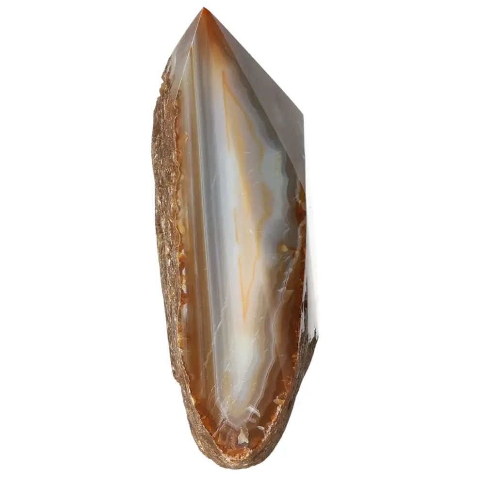 Polished Agate Point Brown with reddish and beige tones 573658 - Image 4