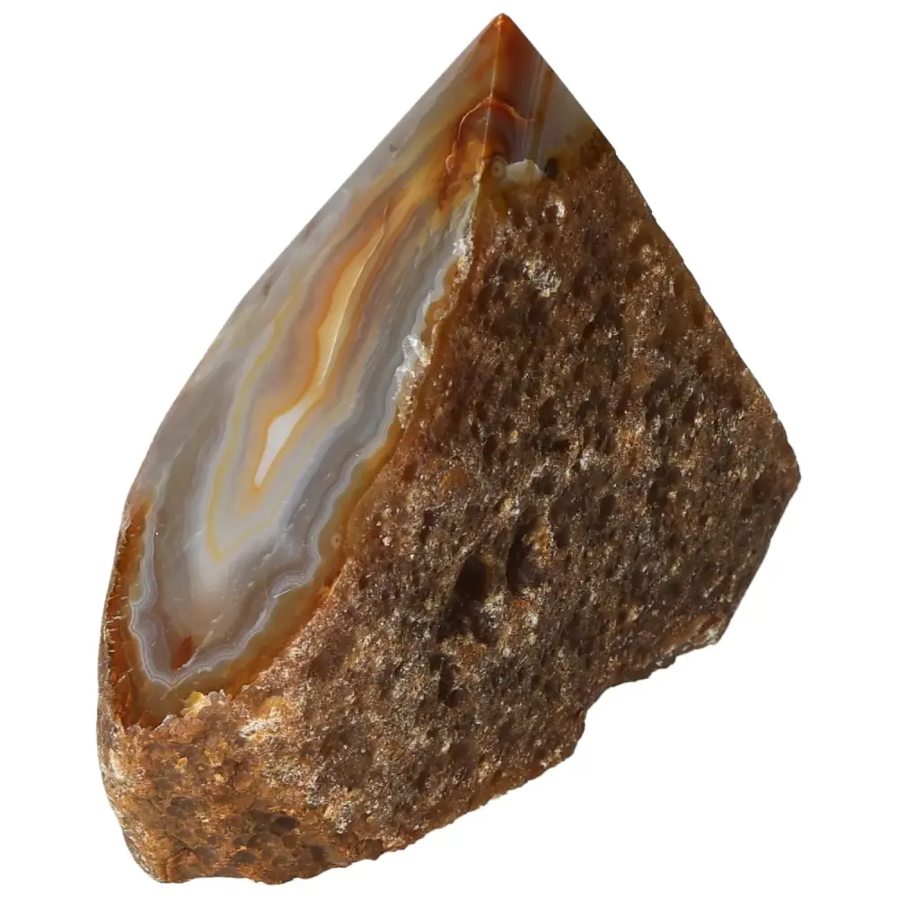Polished Agate Point Brown with reddish and beige tones 573658 - Image 8