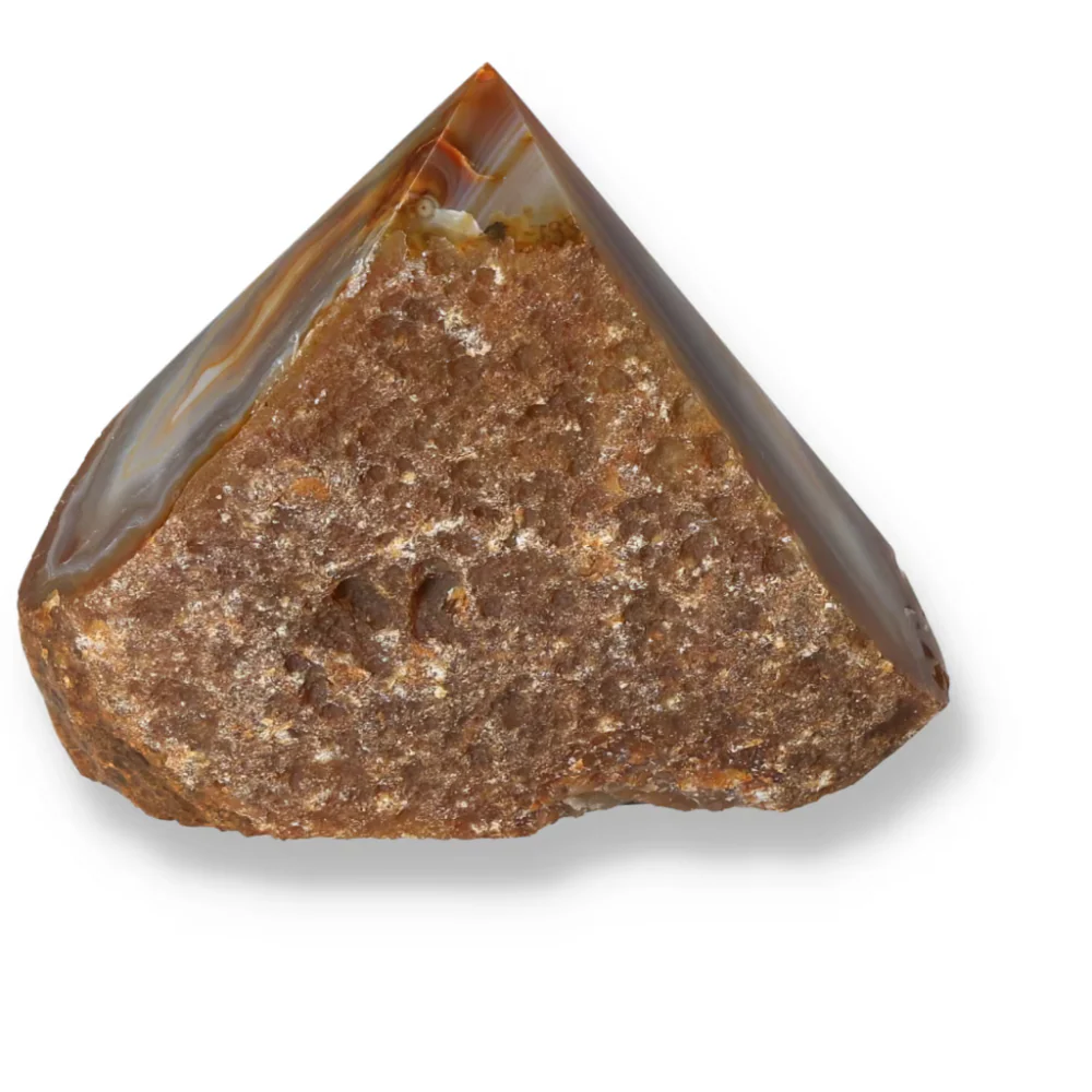Polished Agate Point Brown with reddish and beige tones 573658 - Image 9
