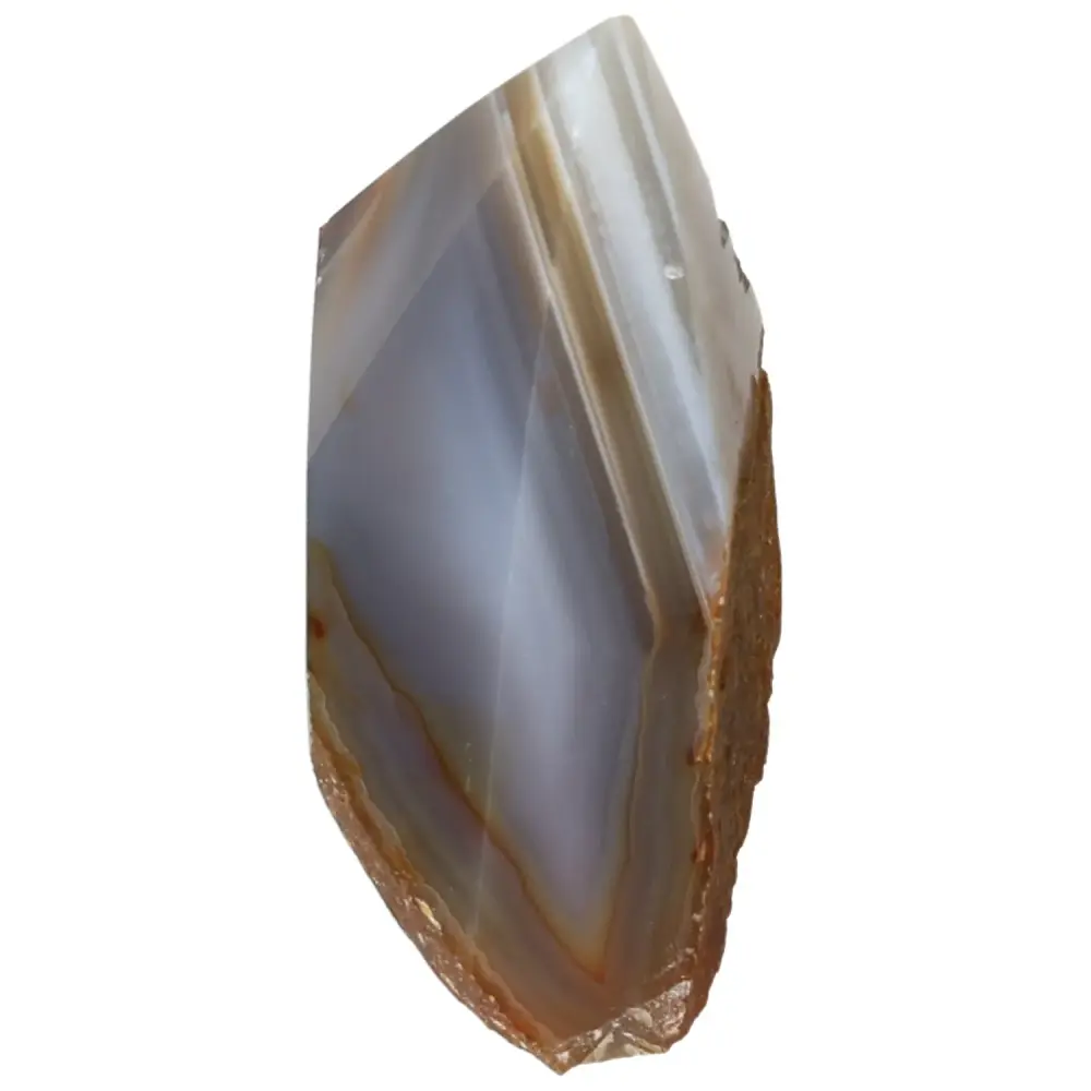 Polished Agate Point Dark gray with orange and cream accents 573665 - Image 6