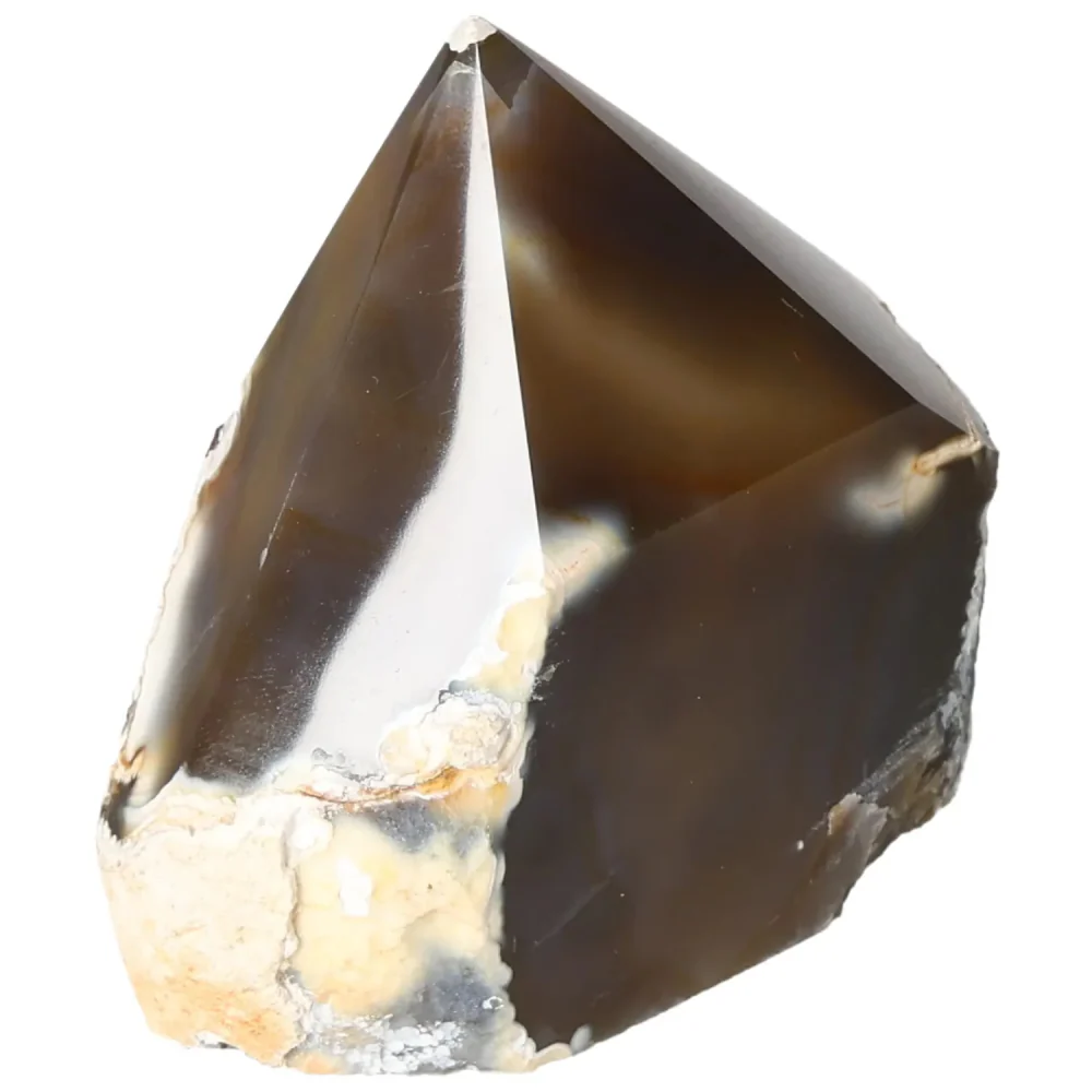 Polished Agate Point Light brown with white and beige accents 573696 - Image 13