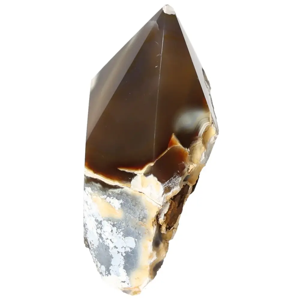 Polished Agate Point Light brown with white and beige accents 573696 - Image 7