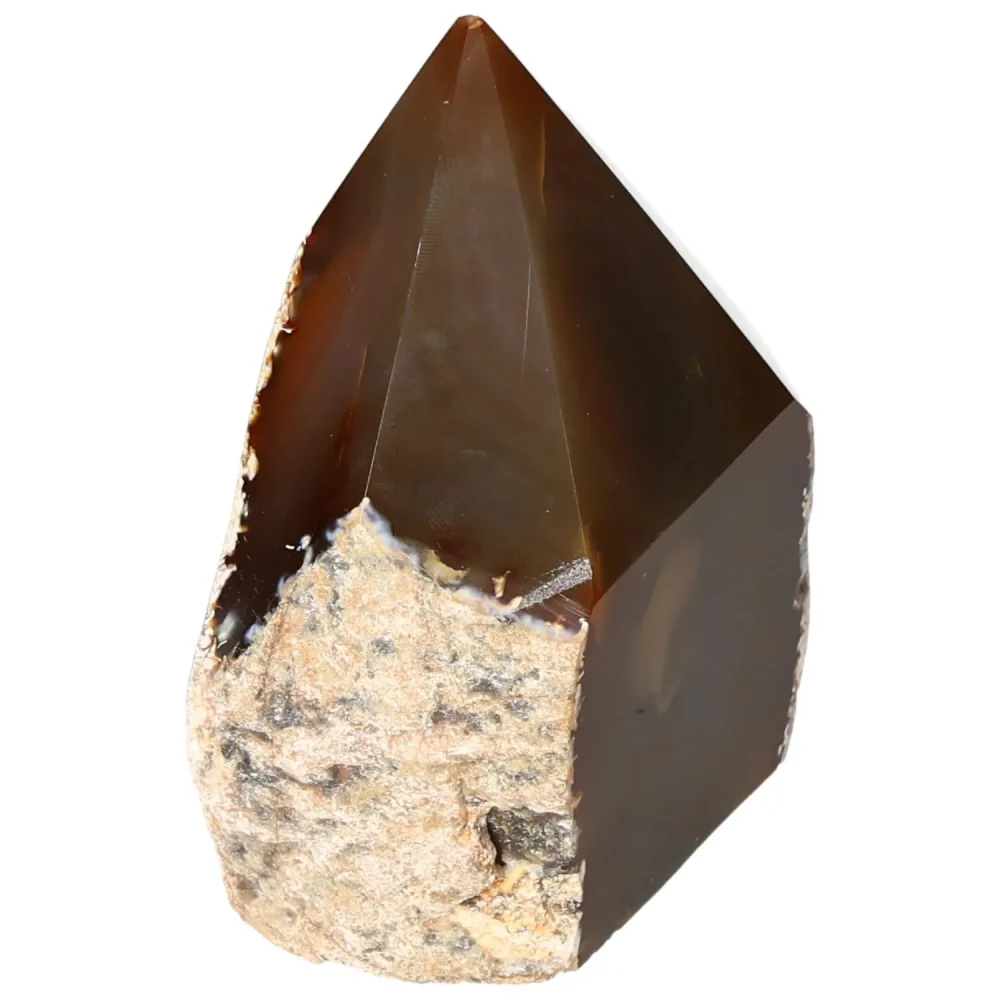 Polished Agate Point Brown with cream and white tones 573726 - Image 13