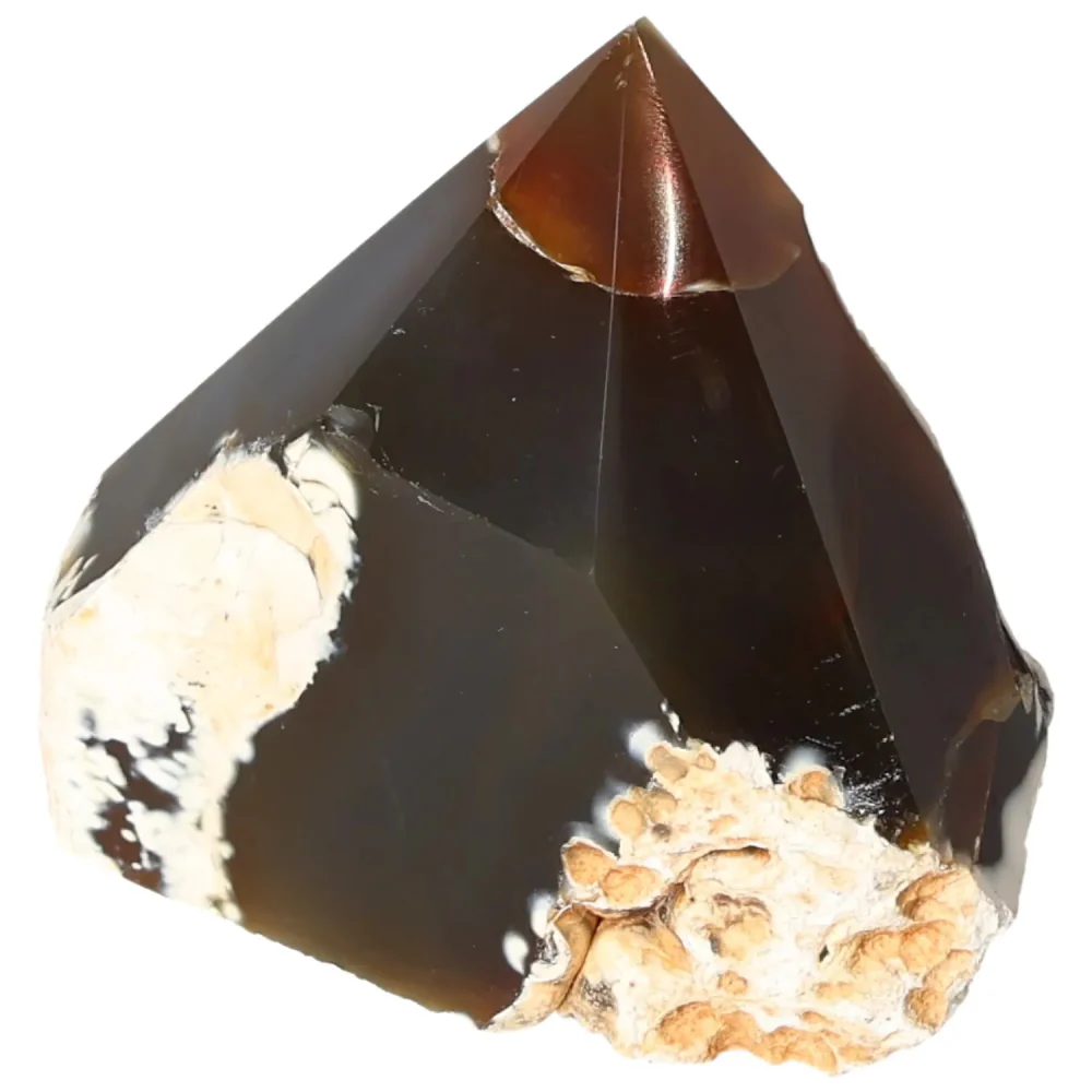 Polished Agate Point Cream with brown and light beige tones 573313 - Image 12