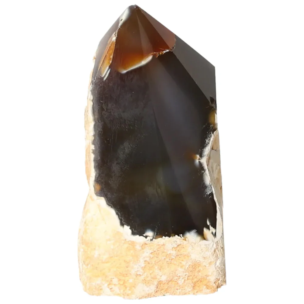 Polished Agate Point Cream with brown and light beige tones 573313 - Image 14