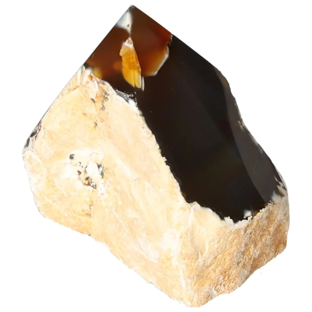 Polished Agate Point Cream with brown and light beige tones 573313 - Image 15