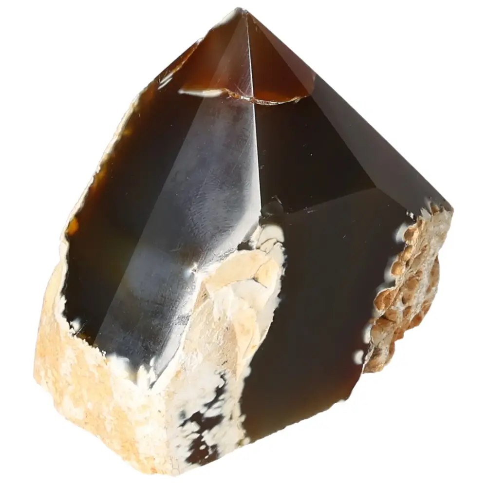 Polished Agate Point Cream with brown and light beige tones 573313 - Image 5
