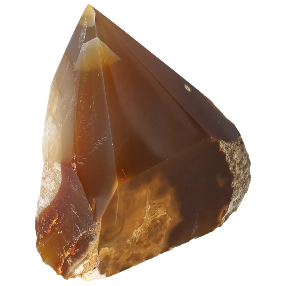 Polished Agate Point Light brown with cream and beige accents 573320 - Image 13