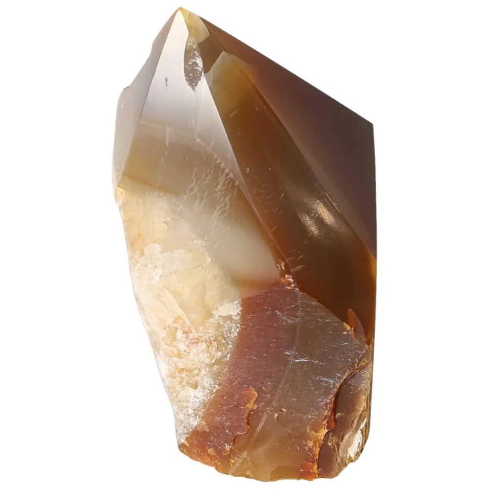 Polished Agate Point Light brown with cream and beige accents 573320 - Image 14
