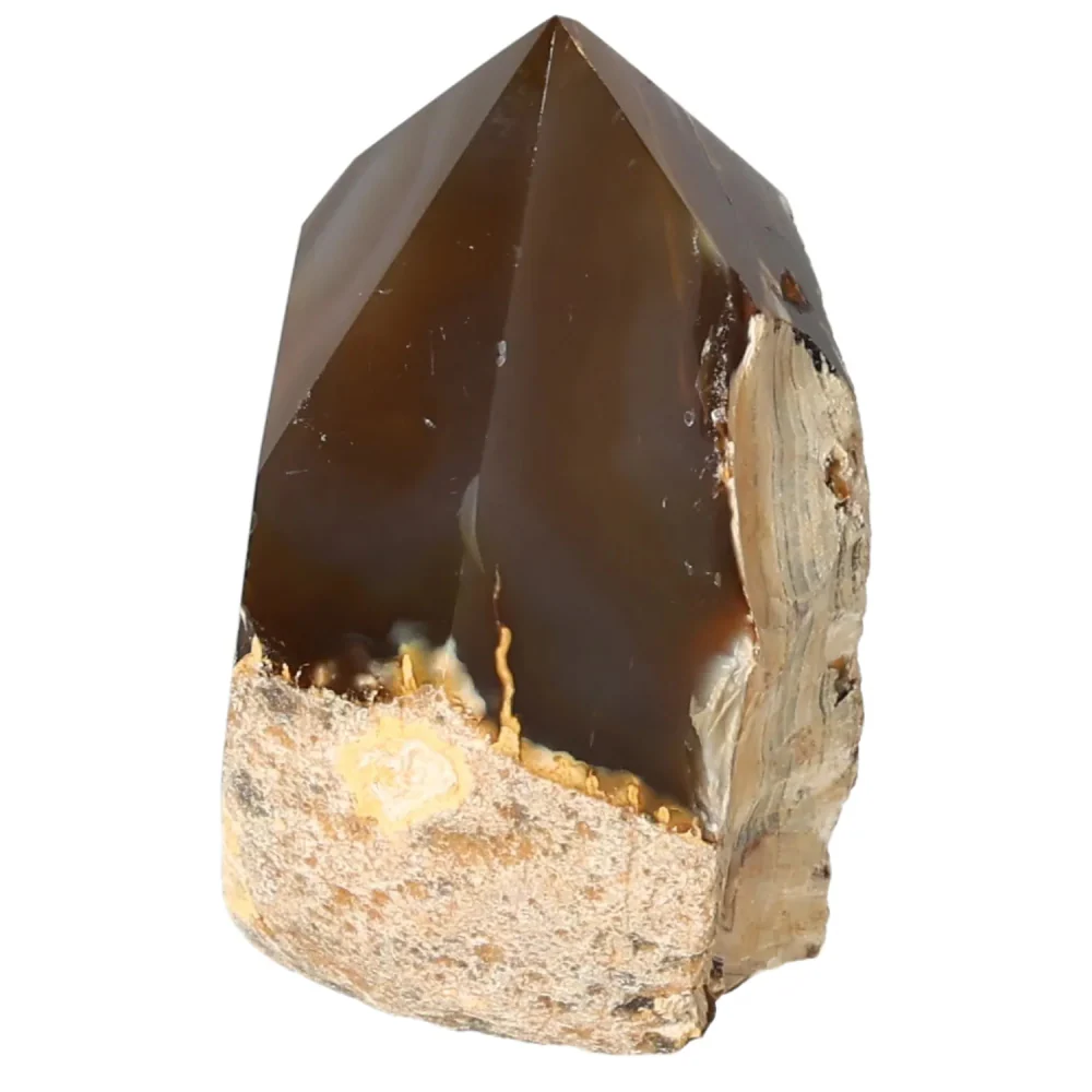 Polished Agate Point Brown with cream and dark gray accents 573337 - Image 11