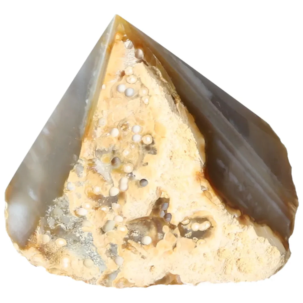 Polished Agate Point Cream with brown and beige tones 573344 - Image 16