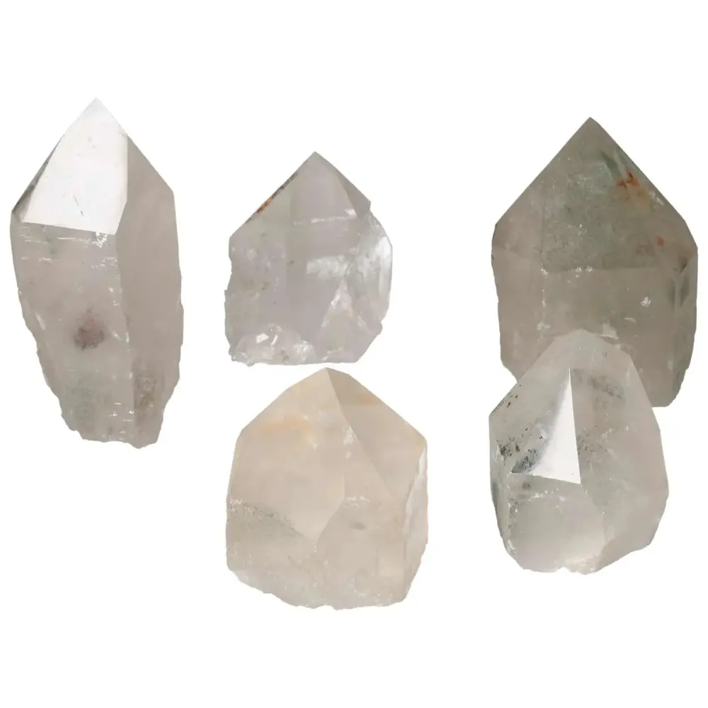 Polished Point Clear Quartz With Chlorite L 570411 - Image 3