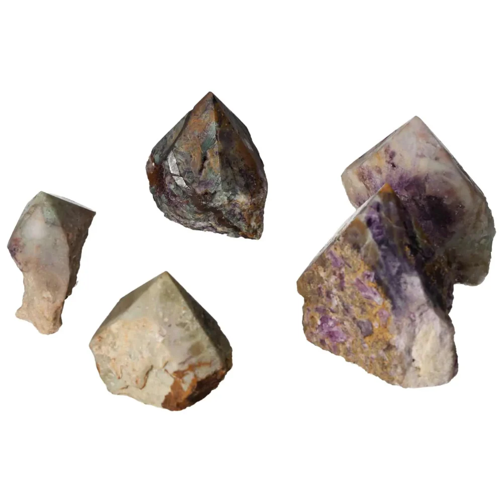 Polished Point Fluorite M with Quartz and Chalcedony 571968 - Image 12