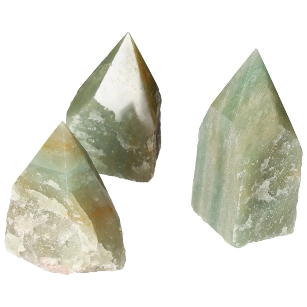 Polished Point Green Quartz With Hematite L 573801 - Image 11