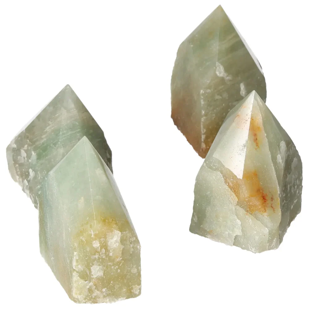 Polished Point Green Quartz With Hematite M 573795 - Image 14