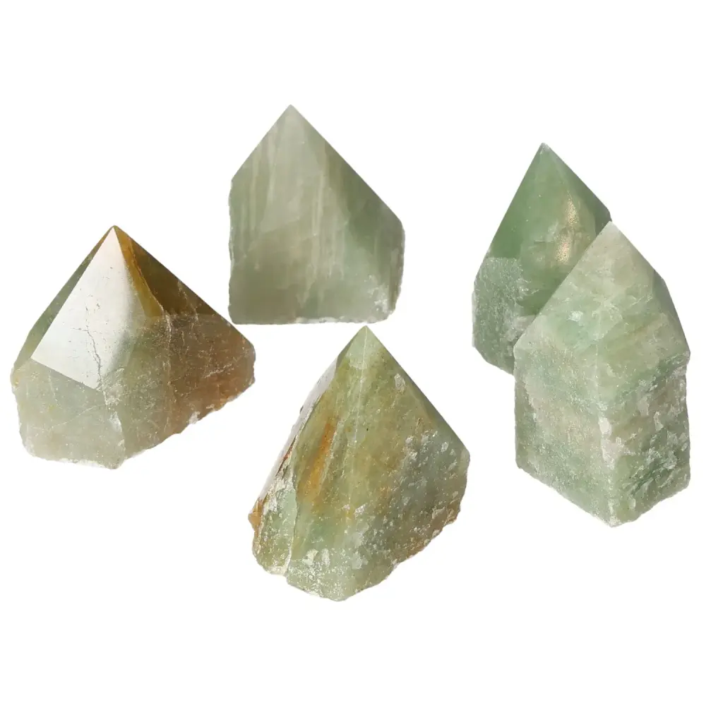 Polished Point Green Quartz With Hematite S 573788 - Image 5