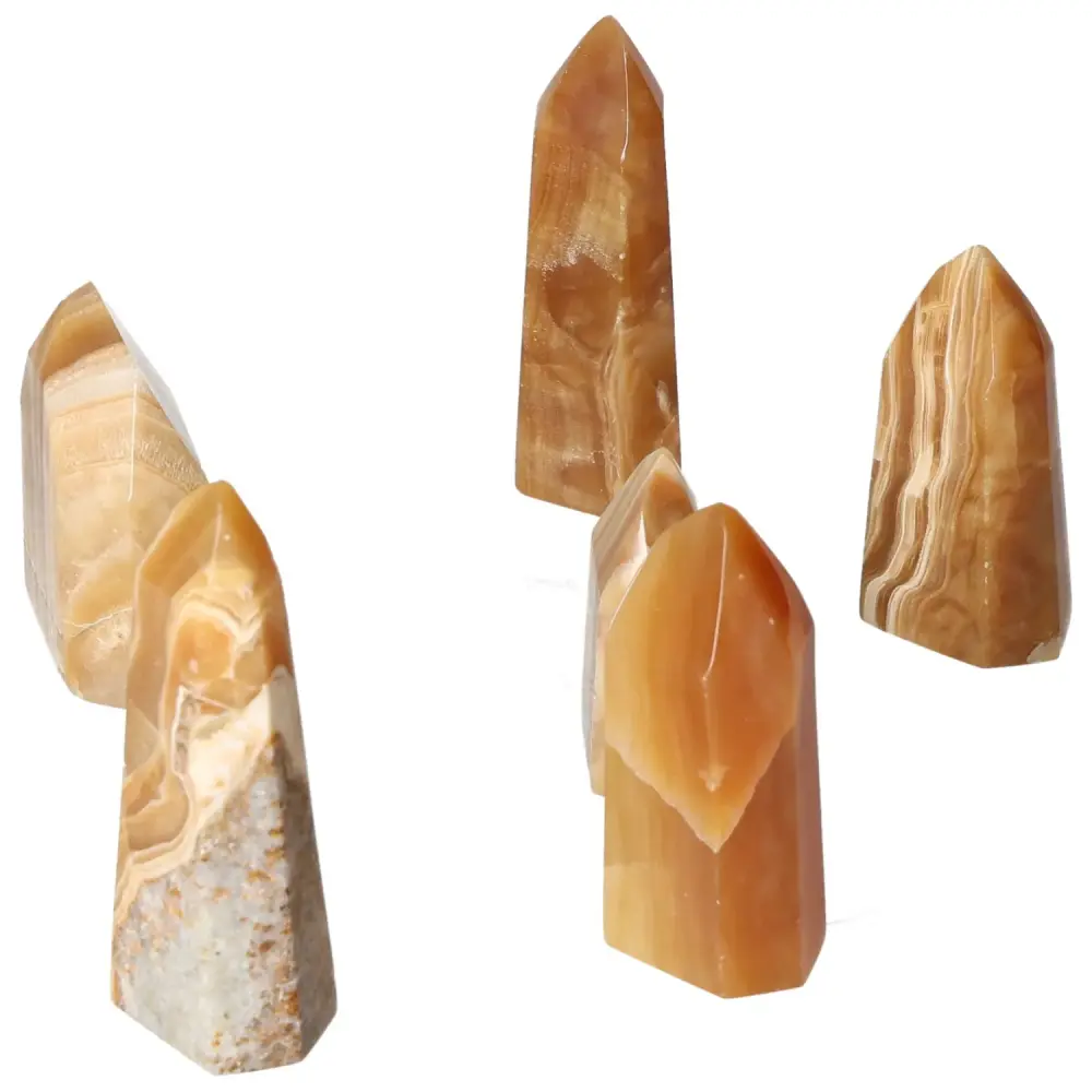 Polished Point Honey Calcite S 572538 - Image 4