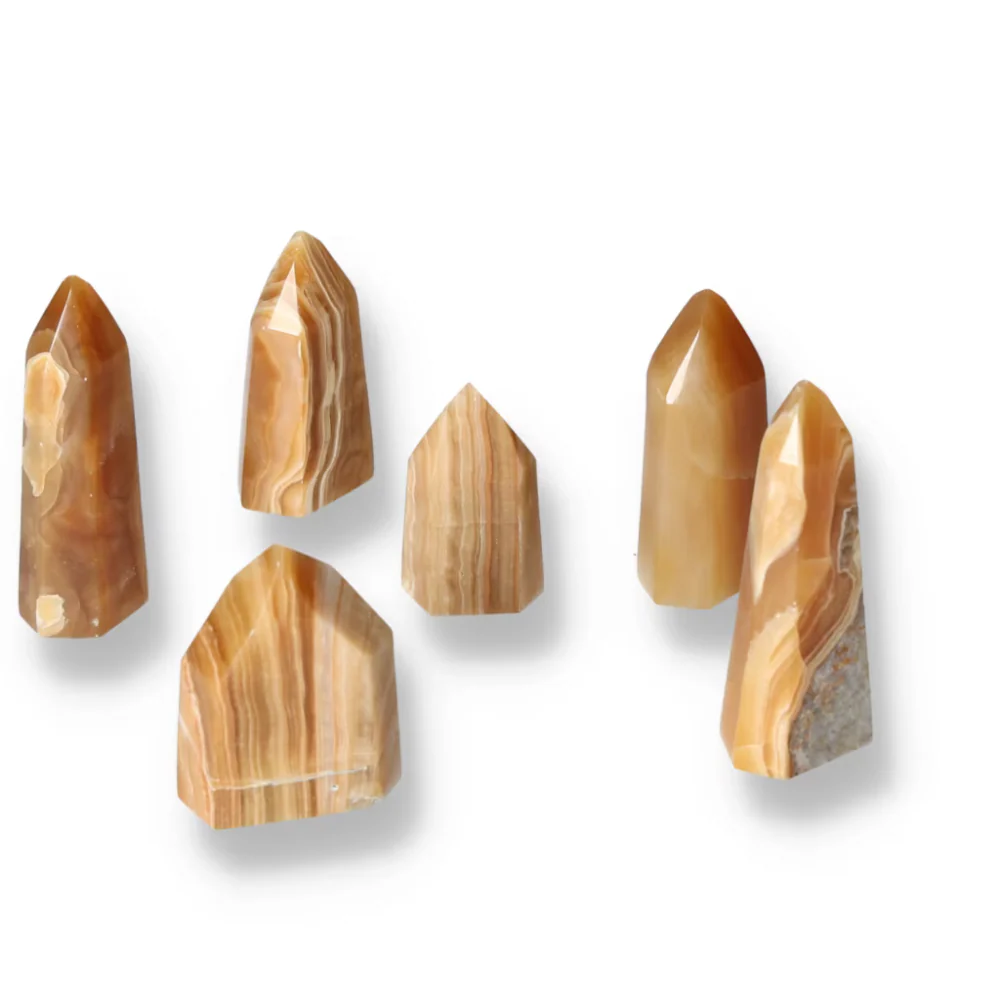 Polished Point Honey Calcite S 572538 - Image 9