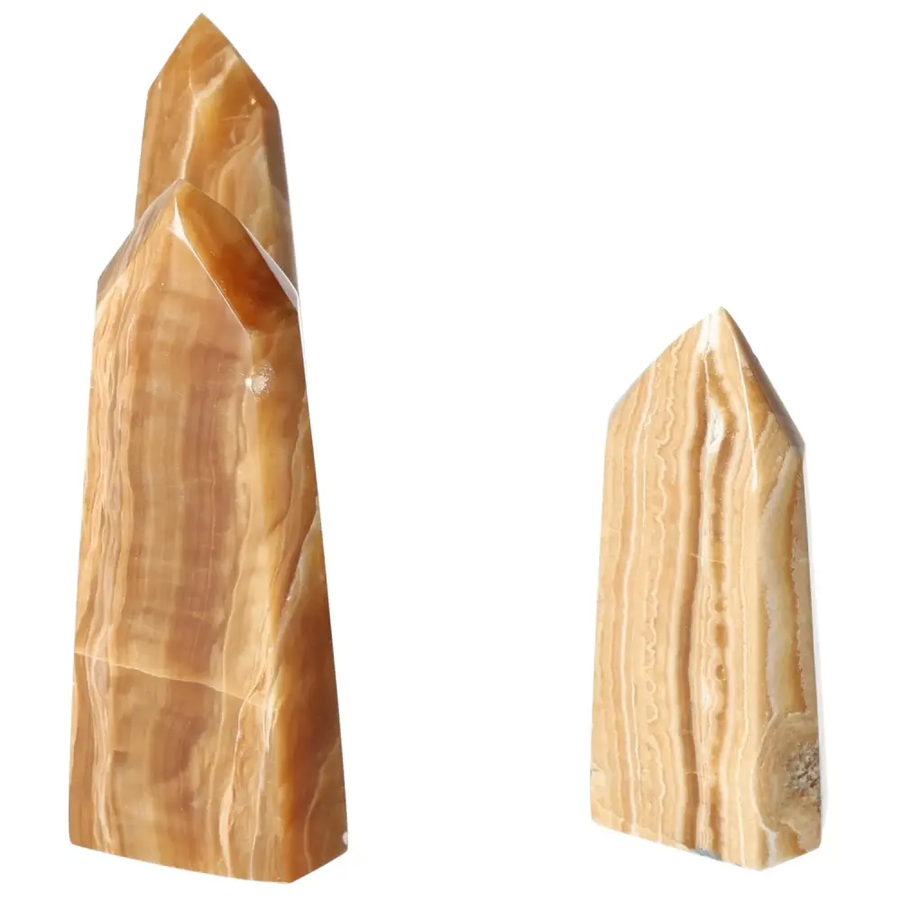 Polished Point Honey Calcite L 572552 - Image 3